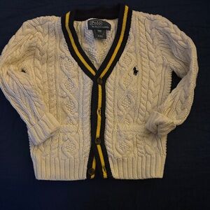 Polo Ralph Lauren Cream Cable Knit Cardigan